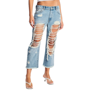 Revolve SER.O.YA Omar Drop Crotch Boyfriend Jean Coastline Size 29 NWT